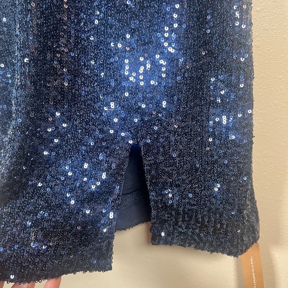 NWT Reformation Jimmy Dress Navy Sequin Size Medium - Picture 4 of 13